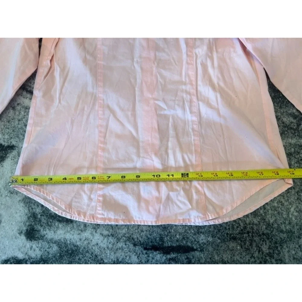 Columbia Button Up Shirt Womens Medium Peach 3/4 Sleeve Good Outdoor Casual